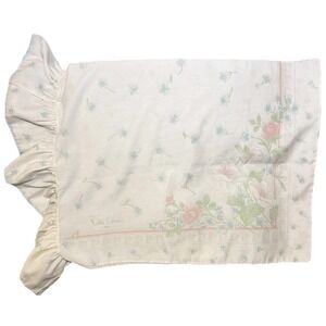 Vintage Pierre Cardin Ultracale Paris Burlington Standard Pillowcase Ruffle Girl